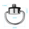 Shaft Thread D-Ring 1/4 Inch Screw for Camera Tripod Monopod