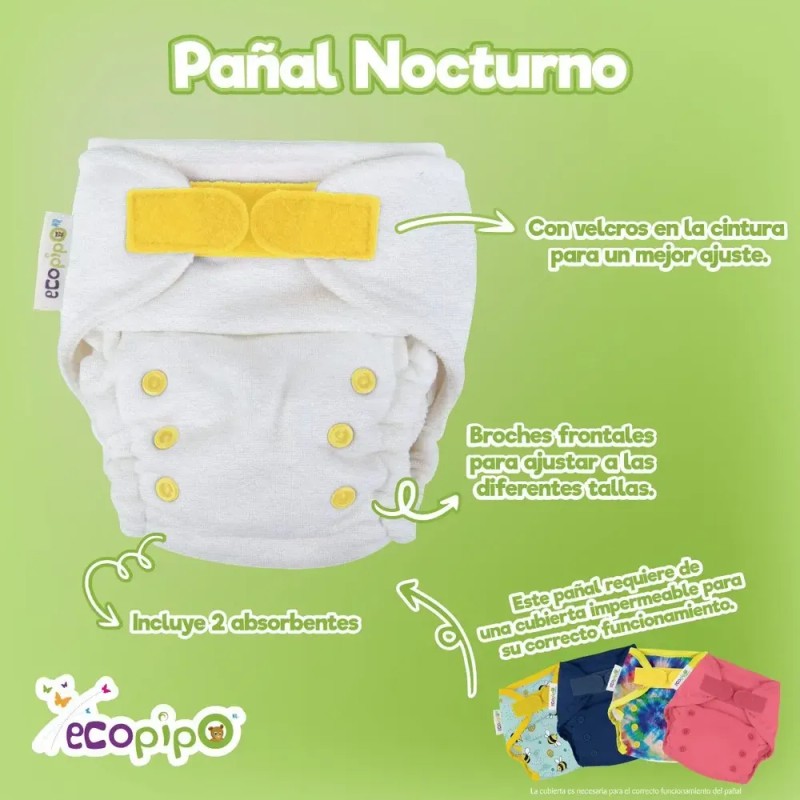 Pañal Nocturno Verde Ecopipo