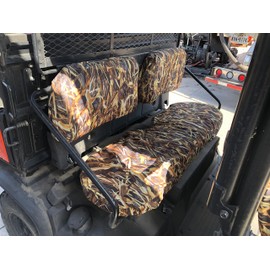 Durafit Seat Covers, for 2015 and Newer Kubota RTV X1140, Seat Covers for Front and Rear Seats Made in Savanna Camouflage Waterproof Endura