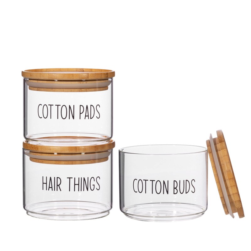 Sass & Belle Beauty Stacking Jars - Set Of 3