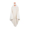 3 Sprouts Hooded Towel, Cream Chicken
