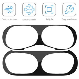 OneNine Dust Protection Sticker Compatible with AirPods Pro 2 & 1 Case, Metal Dust Protection Sticker, Ultra Slim Film, Cover Dust Protect Wireless Charging Case