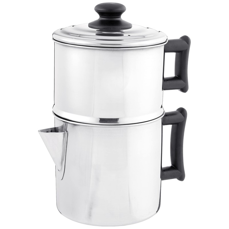 Lindy's Stainless Steel 10 Cup Drip Coffee Maker, Stovetop Coffee