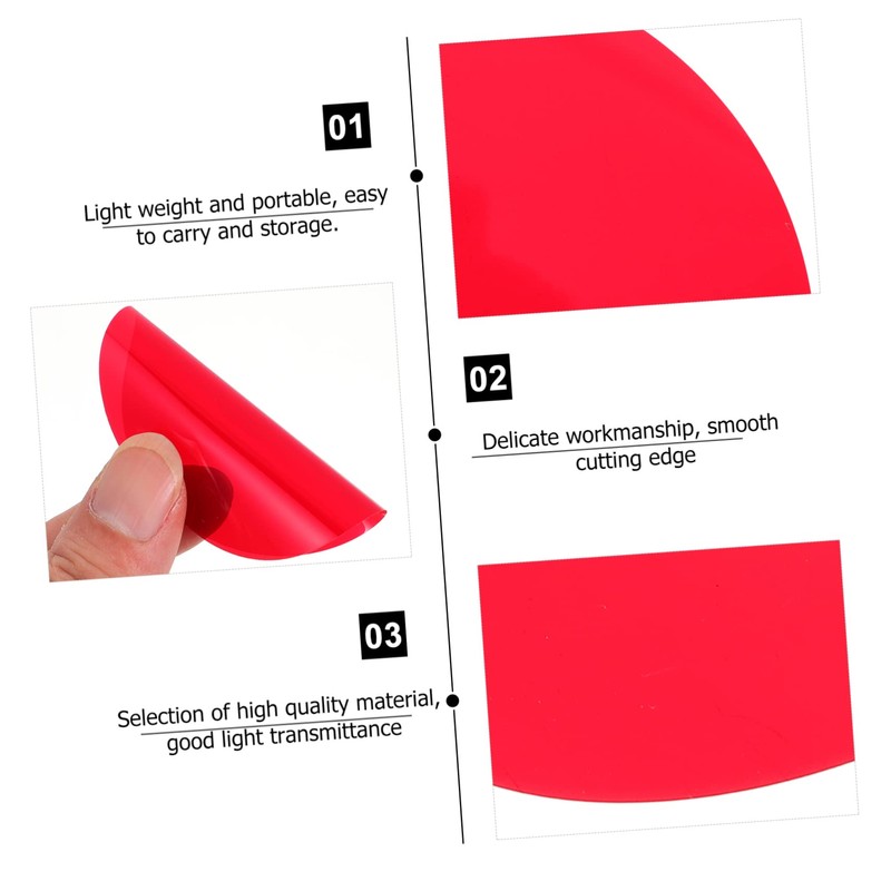 LABRIMP 10pcs Sunset Atmosphere Light Film Cellophane Correction Sheets for