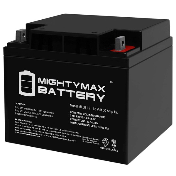 Mighty Max Battery ML50-12 -12V 50AH SLA Replaces Karma Power Wheelchair KP25 Brand Product