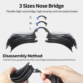 Water Space Swimming Goggles Adult, 2 Packs Swimming Goggles for Men and Women, Anti Fog UV Protection No Leaking with Protective Boxes