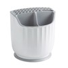 Rotating Utensil Holder Multiple Compartments Plastic Kitchen Counter Knife Chopstick