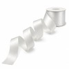 Decoraparty Nastro Bianco 50 mm in Doppio Raso da 25