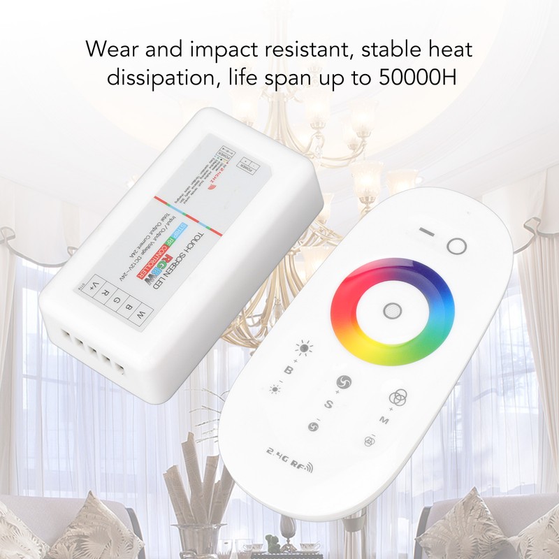 2.4G Wireless RF Touch Dimmer Switch 7 Color RGBW Dimming