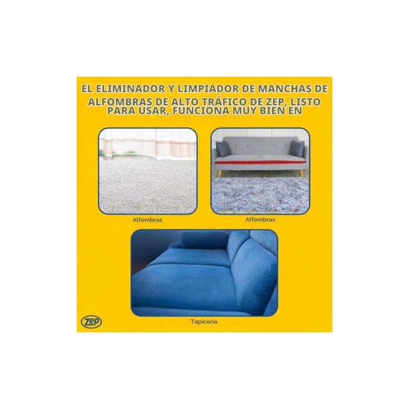 Zep Limpiador de alfombras de alto tráfico, 1 galón (caja