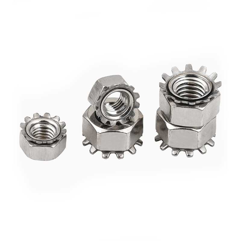 #6-32 Keps Nuts with External Tooth Washer, K-Lock Keps Nuts