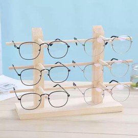 Sunglasses Rack - Glasses Display Stand Wooden Multiple Glasses Holder,Eyeglass Stand, Sunglass Rack for Men, Women, Business Use, Home Use