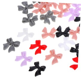 BIUDECO 60pcs Nail Charms Bulk Bow Nail Charms Jewels for Women Small Manicure Decorations for DIY