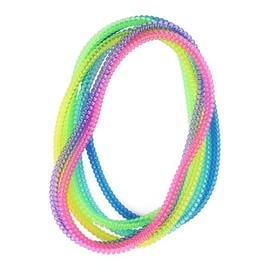 Collar sensorial masticable para niños, paquete de 6 collares elásticos para niños con autismo, TDAH, TPS, juguetes de ayuda oral motor reducen la ansiedad para niños