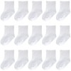 Baby Socks Infant White Crew Socks 15 Pack Newborn Dress