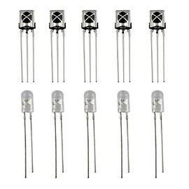 LAOMAO 5 pairs Infrared Diode LED IR Emission and Receiver