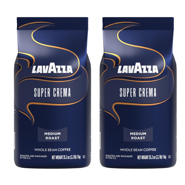 Lavazza Lavazza Super Crema Whole Bean Coffee Blend, Medium Espresso