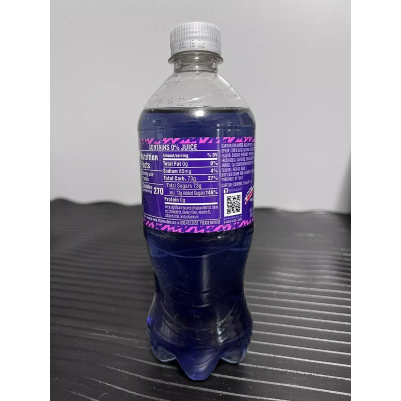 Mountain Dew Purple Thunder Full 20 Oz Bottle Brand New