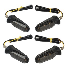 Luces de Señal de LED para Motocicleta, 4 Piezas Luces de Señal de LED para Motocicleta Mini Indicador Trasero Delantero Impermeable Universal para Scooter de Playa 12V