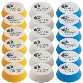 RUPES D-A Series 1.5" Orbital Foam Polishing Pads Bundle - Includes 6 Fine, 6 Ultra Fine and 6 Coarse Foam Pads - Tailored to Meet The Diverse Needs of Automotive Detailing