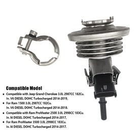 MADAT DEF Injector DFI1007 Exhaust Fluid Injector Fit for Jeep Grand Cherokee Ram 1500 3.0L 2014-2018 Ram ProMaster 2014-2017 Replace 04627710AA 04627710AB 04627710AC 68155791AC 68167878AA