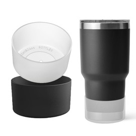 OAWEEN 2 pcs Silicone Boot for YETI Rambler Tumbler 20 oz 30 oz Anti-Scratch Protective Sleeve for YETI 26 oz 18 oz 12 oz Water Bottle, Anti-Slip Bottom Cover for Travel Mug & Outdoor Use Accessories