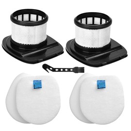 HOUSEMAX IX141 Filter Replacement for Shark IX141,IX140,IZ140,IZ140C,WZ140,IZ141C,IX142,IZ142,UZ145 Stick Vacuum, Replace Parts 616FJ140 & 617FJ140,2 HEPA + 2 Foam & Felt Filters