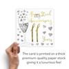 Hunts England - 11th Wedding Anniversary Card - Happy Steel