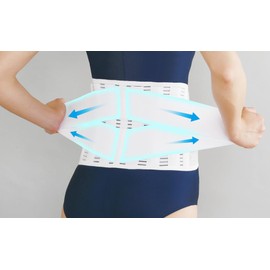 Cyprus Doctor Tour Lumbar Corset (Large) 6 Arch Bones, Double Belt to Support Lumbar Muscles