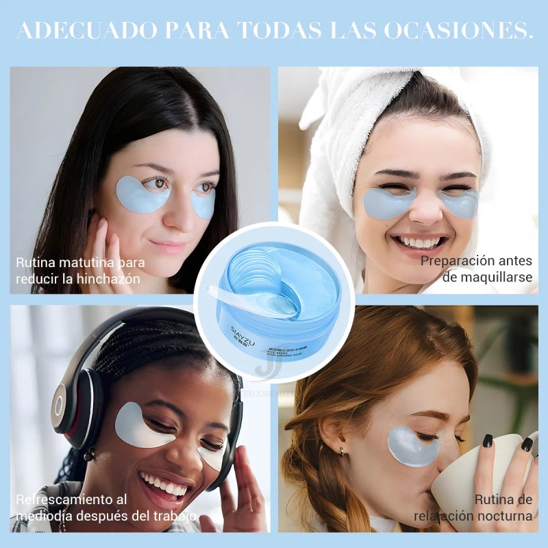🔥 2pcs parches hydrogel contorno ojos acido hialuronico mixta parches