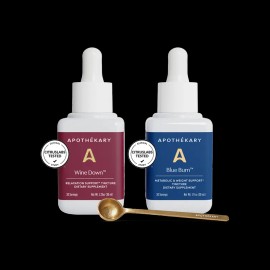 Metabolism & Sleep Support Herbal Liquid Drops AM to PM Formula, Daily Wellness Blend, Includes Spoon, Made in USA, 2-Pack Day & Night Support