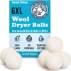 Smart Sheep Wool Dryer Balls - 6-Pack - XL Premium