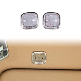 Heutamo Car Top Roof Speaker Frame Trim Cover Compatible with Land Rover Range Rover Sport/Vogue 2023 2024,Stainless Steel Top Speaker Audio Surround Trim Interior Accessories (Bright)