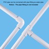 sourcing map 1 1/4 Inch PVC Rigid Tube Round Pipe