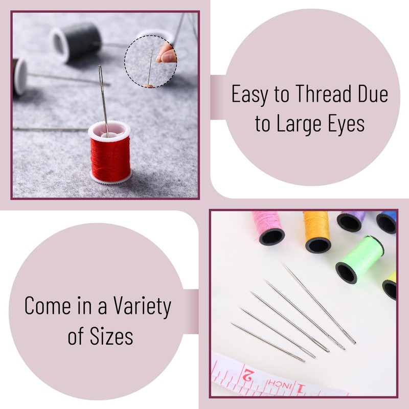 Mr. Pen- Large Eye Needles for Hand Sewing, 30 pcs,