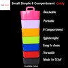 Enjoy Organizer - Small Stackable and Portable Simple 6-Compartment Caddy