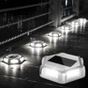 CREPOW Solar Dock Lights Driveway Deck Lights - 12 Packs