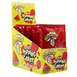 Warhead Popping Candy, Sour Pop Rocks Candy 0.33 Oz (Pack Of 20) (Watermelon)