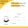 QUARKZMAN 1.8 ft Retractable Cable Lock with Latch, Remote Control