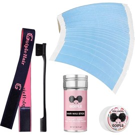 40pcs Wig Tape for Lace Wigs Double Sided Waterproof Lace Wigs Adhesive, Tape Strips for Lace Front Wig Toupee, Hairpiece Wig Tape Hair Wig Tape for Hair Extension with Hair Wax Stick Edge Control Wax