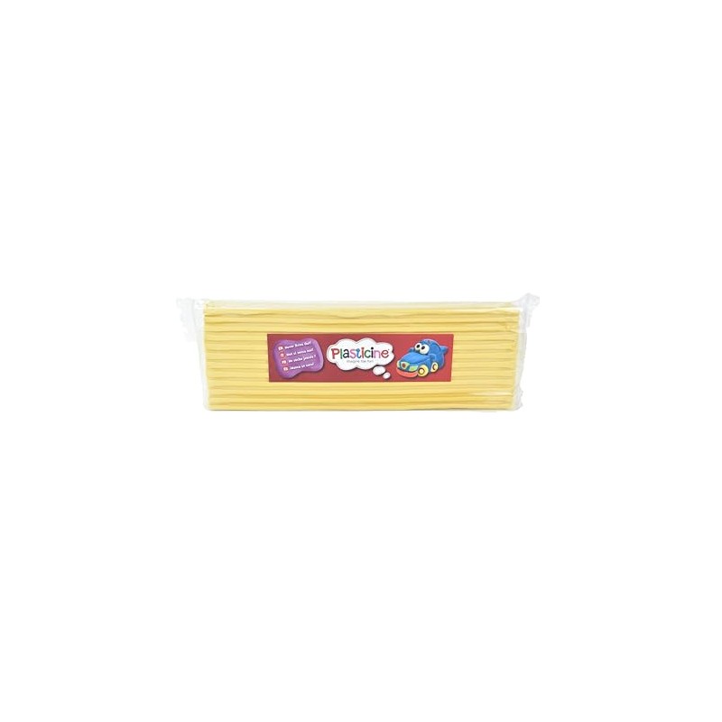 Plasticine One Colour Slab 400g - Banana #91, Modelling Clay