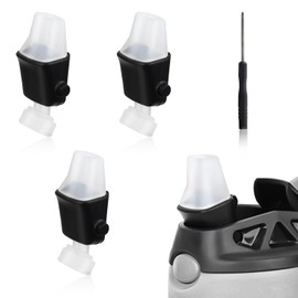 3pcs Replacement Spout for Contigo, Soft Lids Replacement Parts with Screwdriver BPA-Free Silicone Mouthpiece Compatible with Contigo Aubrey Kids 14oz 20oz Newest Water Bottle