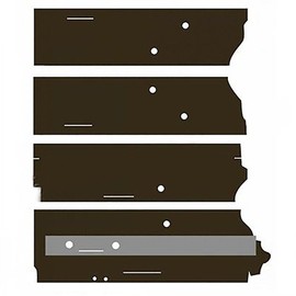 RAParts CR40PE-50 Fits John Deere Cab Post Kit 4030 4040 4230 4240 4430 4440 4630 4640 +