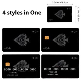 Hokant Credit Card Skin 4pcs Debit Card Skin Cover for Personalizing Bank Card, Card Stickers for Debit Cards