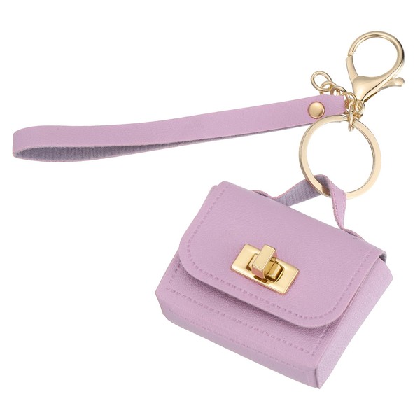 PATIKIL Mini HandBag Keychain, Cute Coin Purse Keychain PU Leather