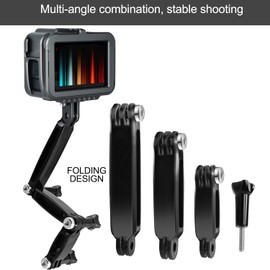Bracket Extension Arm Long and Short Sleeve Arm Adjustment Kit Helmet Mount Extension Arm Compatible with GoPro Hero SJCAM and Other Action Cameras