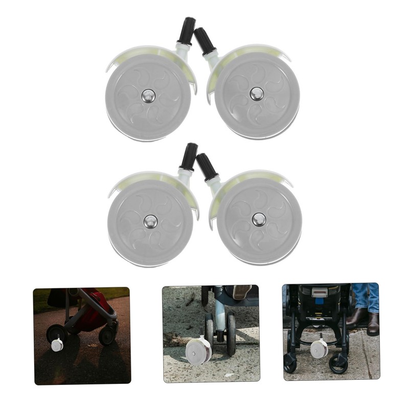 Abaodam 4pcs Wheels for Walker Durable Replacement Caster Accessories for