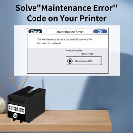 MS.R T6715 T671500 T6716 Ink Maintenance Box PXMB7/PXMB8 Replacement for Workforce WF4720 4730 4734 4740 4820 C5710 5790 5210 ET8700 Printer(1 Pack)