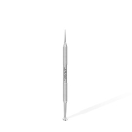 Staleks Pro Cosmetology Double-Ended Tool Expert 20 Type 4 – Uno Spoon & Vidal Needle – Stainless Steel Blackhead Remover – Pimple Extractor Tool