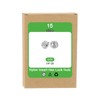 sourcing map 15Pcs 1/4"-20 Nylon Insert Hex Lock Nuts, 316